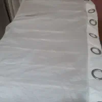 پرده سفید پانچ لمه دار  نو مناسب