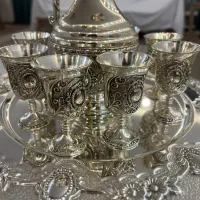 شرای خوری برنج ابکاری نقره|ظروف سرو و پذیرایی|ری, صفاییه (چشمه علی)|دیوار