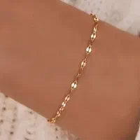 دستبند طرح طلا رنگ ثابت بدون حساسیت