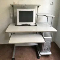 میز تحریر ومیزکامپیوتر نو همراه مانیتور و کیس