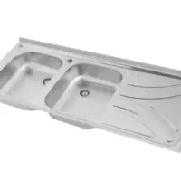 سینک ظرفشویی دو قلو استیل البرز