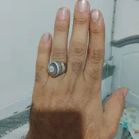 انگشتر نقره فیروزه باباقوری ۹۲۵ عیار|جواهرات|شهریار, اصیل آباد|دیوار
