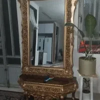 اآیینه شمعدان چوبی جنس خوب|مبلمان خانگی و میز عسلی|خرمآباد, |دیوار