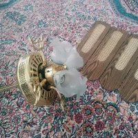 پنکه سه حالته،بخاری و لوستر دار تزئینی