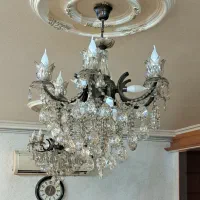 لوستر برنجی ۶ شاخه