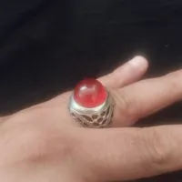 انگشتر نقره عقیق سرخ