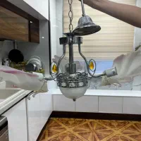 ۳ عدد لوستر سرامیکی مدل برگی