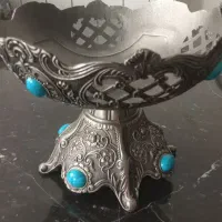 شکلات خوری وظرف پایه دارسیلور