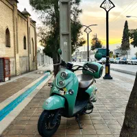 موتور زیبا ms1 50 cc کویر موتور رنگ سبز
