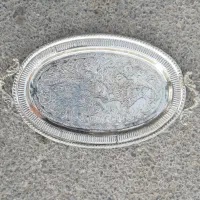 سه عدد سینی استیل وسالم