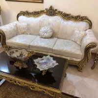 مبل و میز ناهار خوری 6 نفره بزرگ