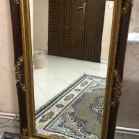 اینه چوبی منبت کاری در حد نو