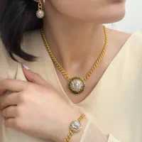 سرویس کامل یزدی چینابی نقره روکش طلا کد9107 gumus|بدلیجات|تبریز, |دیوار