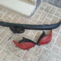 چراغ عقب ۲۰۶ آینه و سپر مشکی عقب