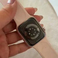 اپل واچ سری ۹ سایز ۴۱ با باکس و بند سیلیکونی صورتی|لوازم جانبی موبایل و تبلت|تهران, عباسآباد|دیوار