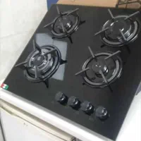 اجاق ۴ شعله شیشه سکوریت|اجاق گاز و لوازم برقی پخت‌وپز|رشت, حمیدیان|دیوار