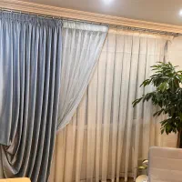 پرده مدرن به همراه چوب پرده