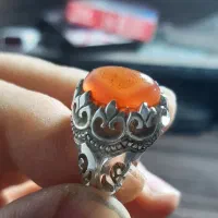 عقیق سه پوست یمن تراشدار شندار آبدار