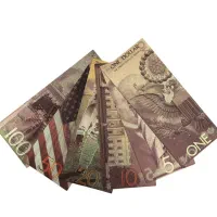 مجموعه 6عددی اسکناس دلار تزیینی کلکسیونی آب طلا|کلکسیون سکه، تمبر، اسکناس|کرج, شهرک بنفشه|دیوار