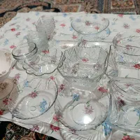 ظروف شیشه ای جا میوه ای و خورشت