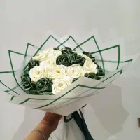 گل روبانی ۳۲ شاخه|گل مصنوعی|بروجرد, |دیوار