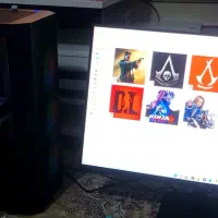 کیس گیمینگ i5 نسل11،گرافیکRX 5700XT RGB،با مانیتور