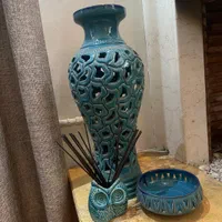 سرویس گلدون جای عود و جای شمع|صنایع دستی و سایر لوازم تزئینی|رشت, فلسطین|دیوار