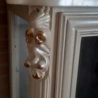 ویترین چوب راش نو ورق طلا|بوفه، ویترین، کنسول|قم, زنبیل آباد|دیوار