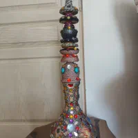 قلیان کار دست تنه چوبی کار شده