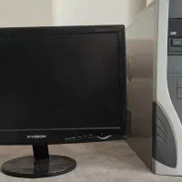 کامپیوتر چهار هسته ای گرافیک دار DDR3 با مانیتور