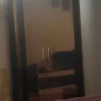 ویترین سالم و تمیز همراه با یک چراغ داخلش