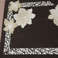 ۲ عدد گلیم فرش مستطیل و گرد|گلیم، جاجیم، گبه|بیجار, |دیوار