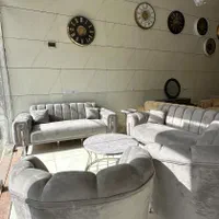 مبل راحتی هشت نفره صدفی