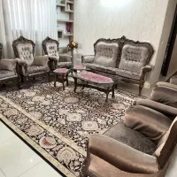 مبل استیل ۹ نفره به همراه میز جلو مبلی  نو