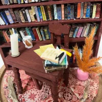 کتابخانه مینیاتوری صد در صد دست ساز|مجسمه، تندیس، ماکت|تبریز, |دیوار