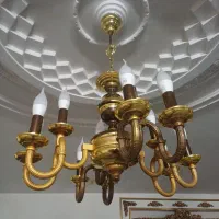 ۲ عدد لوستر نو طلایی