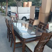 میز ناهارخوری 7نفره بوفه چوبی