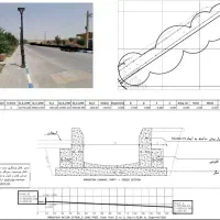 نقشه کشی اتوکد پروژه عمرانی طراحی نیروگاه خورشیدی