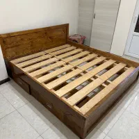 تخت و پاتختی تمام چوب نراد