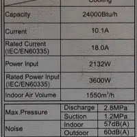 اسپلیت 24موتور بزرگ|کولر گازی و فنکوئل|عسلویه, |دیوار
