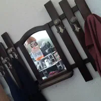 رخت آویز با آینه