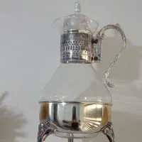 جام دمنوش وارمر دار پیرکس و استیل کاملا سالم ونو