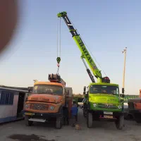 جرثقیل کفی بوم تراک ۱۵ تن آماده کار