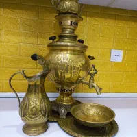 سرویس سماورزغالی در حد نو|کلکسیون اشیاء عتیقه|بهارستان, |دیوار