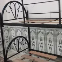 تخت خواب فلزی دو طبقه درحد نو|تخت و سرویس خواب|شادگان, |دیوار