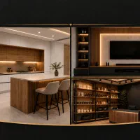 ساخت و نصب کابینت ، تی وی وال TV wall