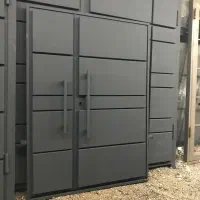 درب آهنی طرح فرفورژه چدن خالص جوش استیل مدرن کد ۲۳|مصالح و تجهیزات ساختمان|تنکابن, |دیوار