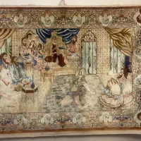 فرش ابریشم رقص پادشاه