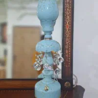 دوعدد شمعدانی شاه عباسی کارکرده سالم