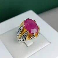 انگشتر یاقوت سرخ طبیعی کد۱۹۷۸